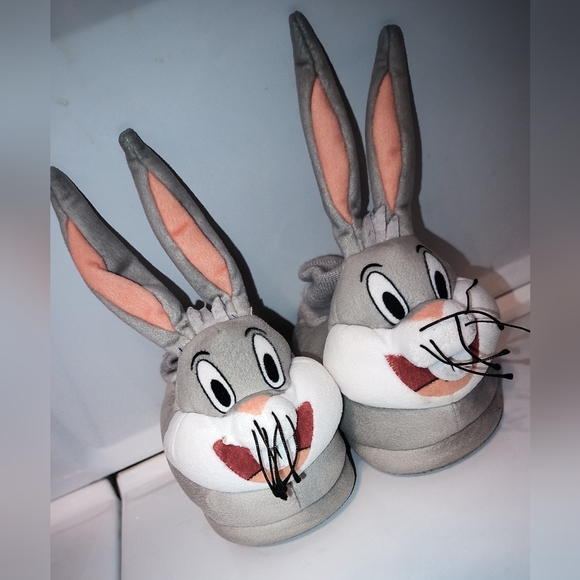 Other - Gray&White Bugs Bunny Slippers